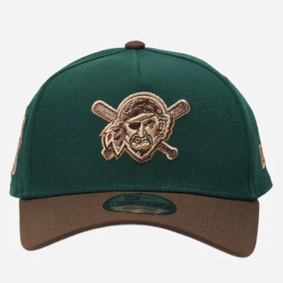 ? NEW ERA PIRATES 9FORTY SNAPBACK HAT GREEN BROWN ? New Era Pirates 9FORTY AF Realtree Cap - Men main image 2
